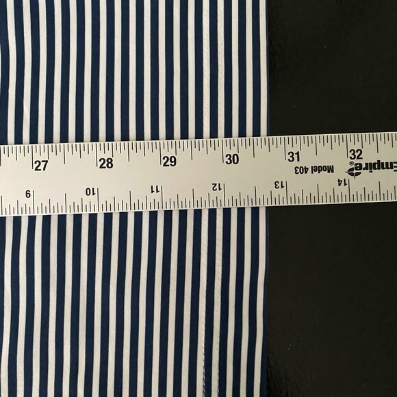 Hickey Freeman Golf Performance Polo Size L Polyester Spandex Stretch Striped - Picture 13 of 13